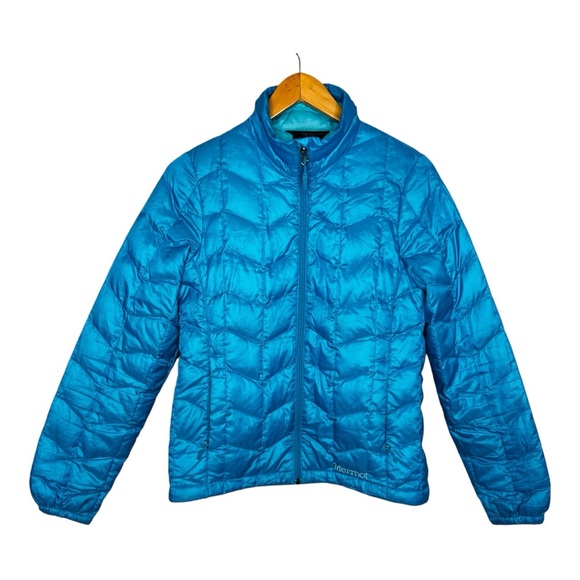 Marmot Jackets & Blazers - Marmot Electric Blue 800 Fill Goose Down Puffer Jacket Coat. Size Small.